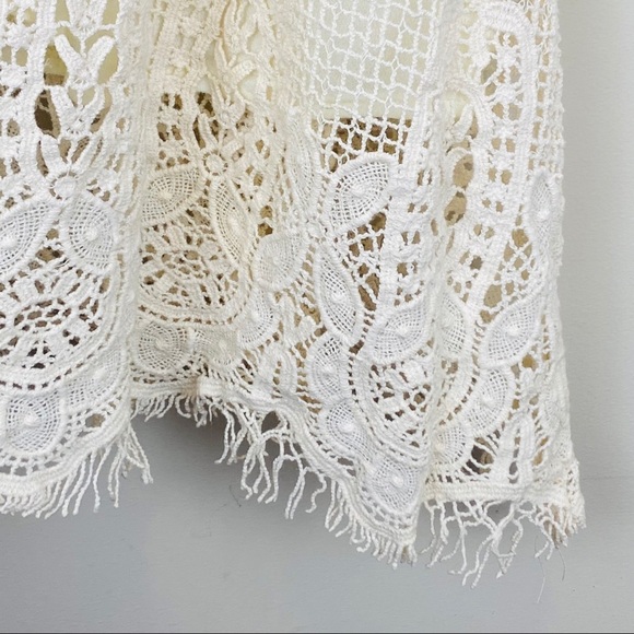 Off Line, Inc || Layered Crochet Tank w/Fringe Hem - Picture 7 of 9